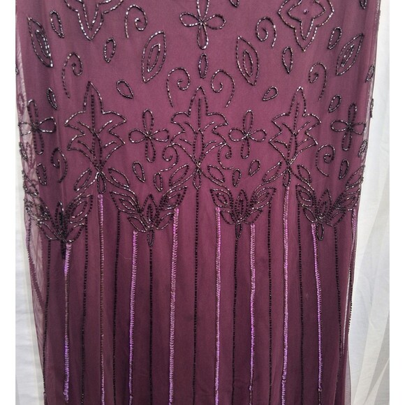 Bridgerton Regency Adrianna Papell Beaded Maxi Gown (no size tag - see photos) - Picture 9 of 16